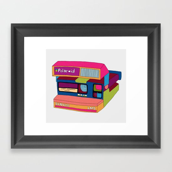 Captures Great Moments (color fun) Framed Art Print