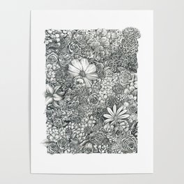 Boxed Flowers Poster