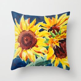 Sunflowers Throw Pillow