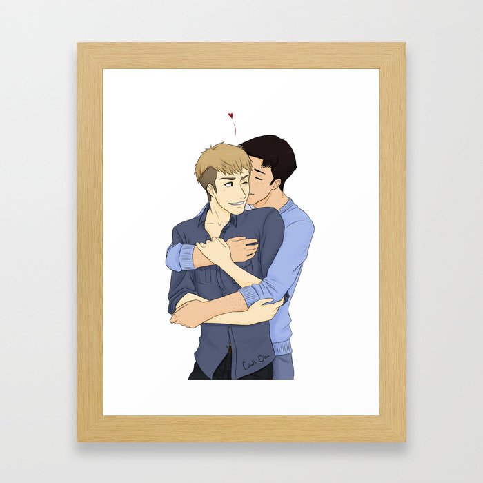 JeanMarco - Hug Framed Art Print