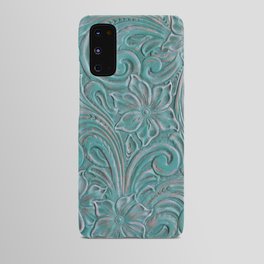 Turquoise western tooled leather Android Case