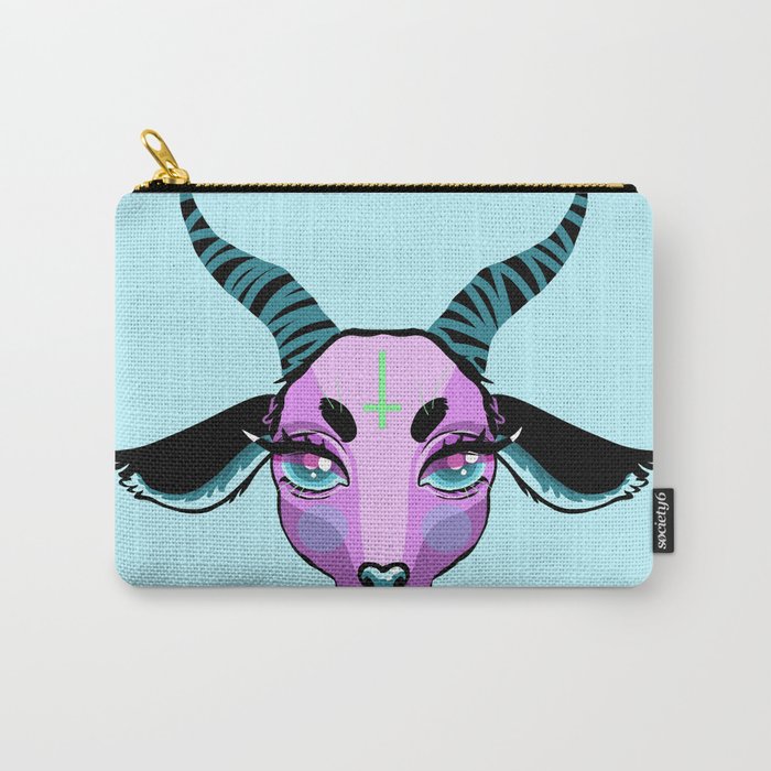 Pastel Goat Carry-All Pouch