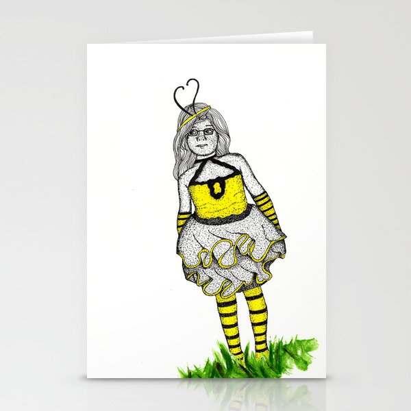 The BumbleBee Girl  Stationery Cards