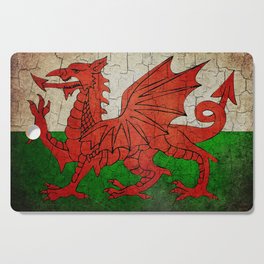 Vintage Wales flag Cutting Board