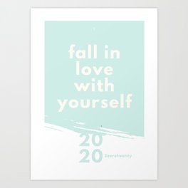 fall in love Art Print