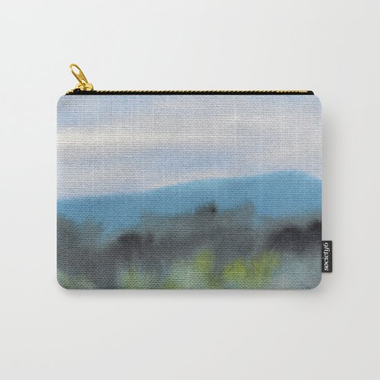 Watercolor abstract landscape 08 Carry-All Pouch