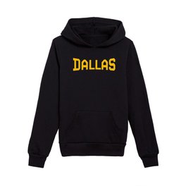Dallas - Gold Kids Pullover Hoodie