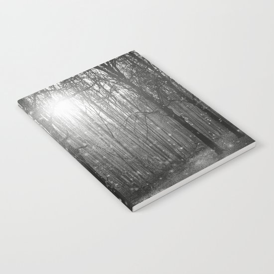 Black and White - In seed time learn, in harvest teach, in winter enjoy Notebook