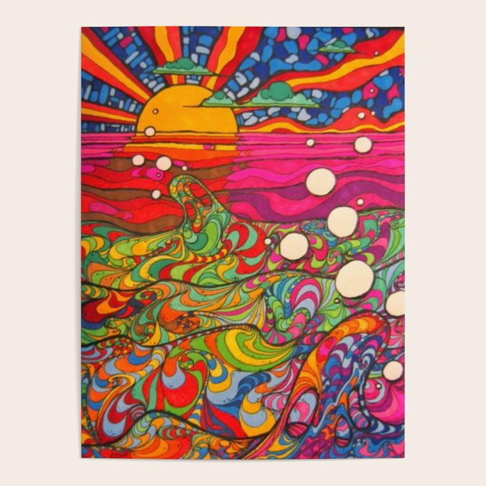 Psychedelic Art Poster by nb1987 | Society6