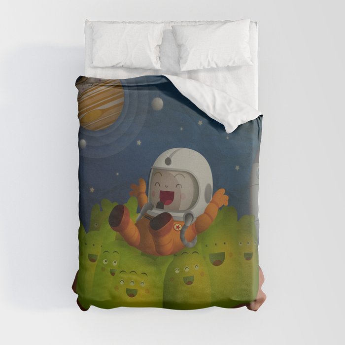 Welcome to mars! Duvet Cover