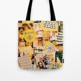  Aesthetic and Yellow Concept Mood Board Tote Bag