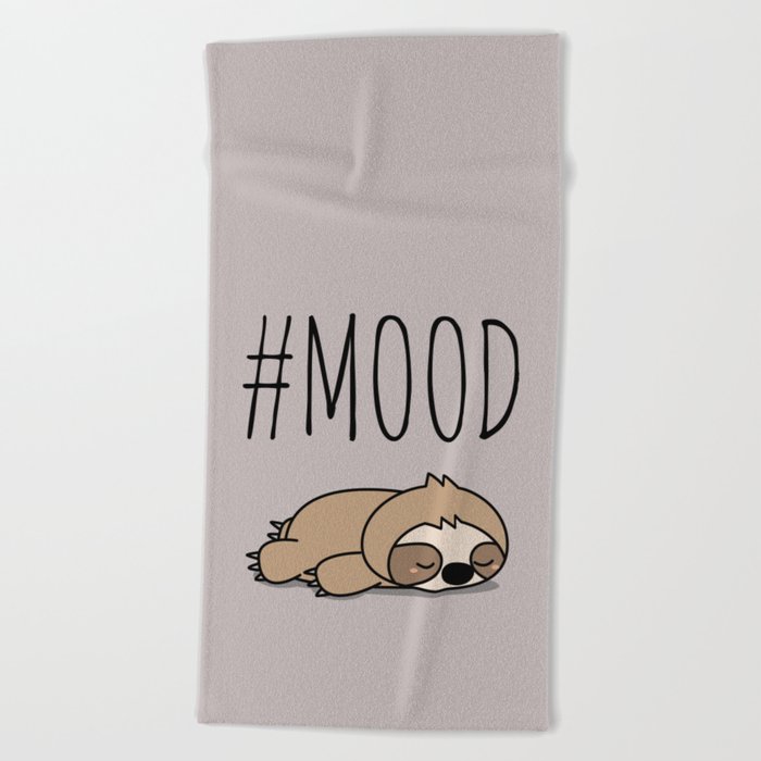 #MOOD - Sleepy Sloth Beach Towel