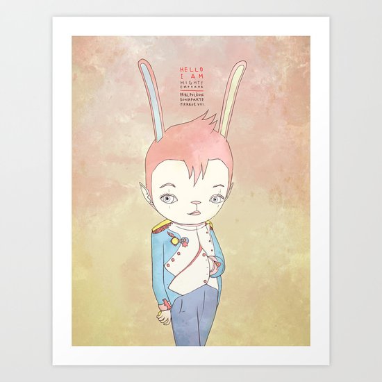 PAULPOLEON BONAPARTE PIERROT VIII Art Print