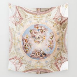 Renaissance Ceiling Painting Gods Angels Fresco Wall Tapestry