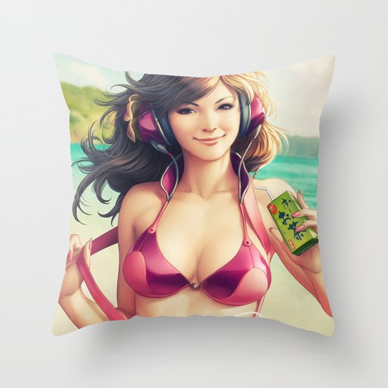 Pepper Summer Throw Pillow