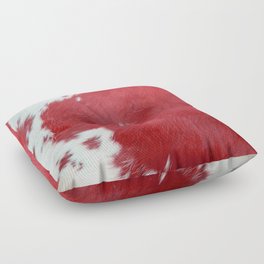 Pink Cowhide, Cow Skin Print Pattern Floor Pillow