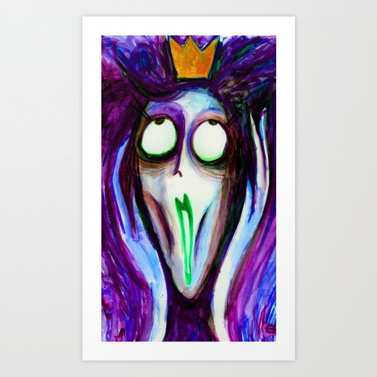 Madness Of The Queen Art Print
