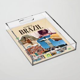 Welcome to Brazil Acrylic Tray