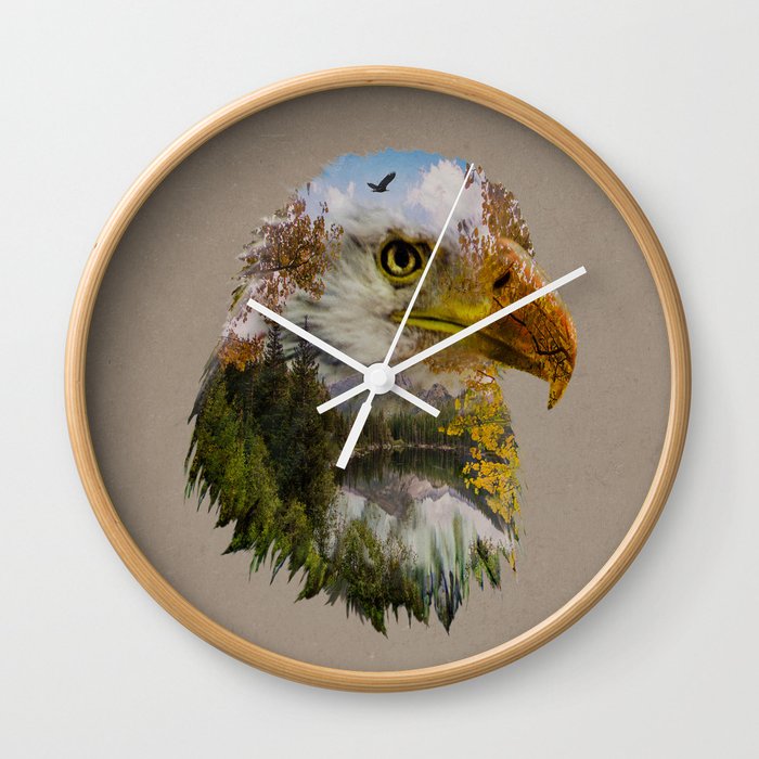 The American Bald Eagle Wall Clock