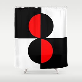 Circle and abstraction 65b Shower Curtain
