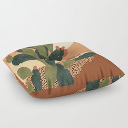 Prickly Pear Cactus Floor Pillow