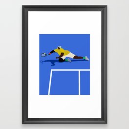 tennis match Framed Art Print