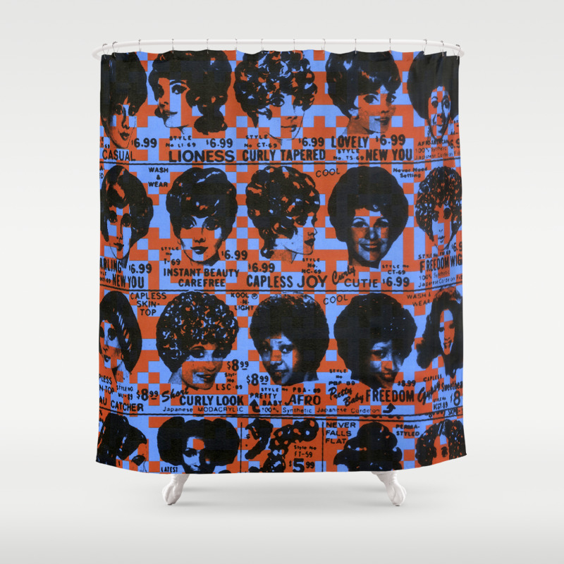 Vintage Wig Ads 1960 S Retro Print Shower Curtain By Boomcat