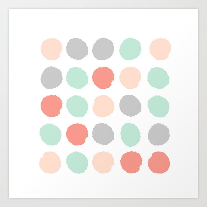 Painted Minimal Dots Trendy Gender Neutral Bright Happy Color Palette Nursery Art Art Print By Charlottewinter Society6 You will find the room will have a much longer shelf life than popular nursery colours du jour, but if you do want some colour. painted minimal dots trendy gender neutral bright happy color palette nursery art art print by charlottewinter