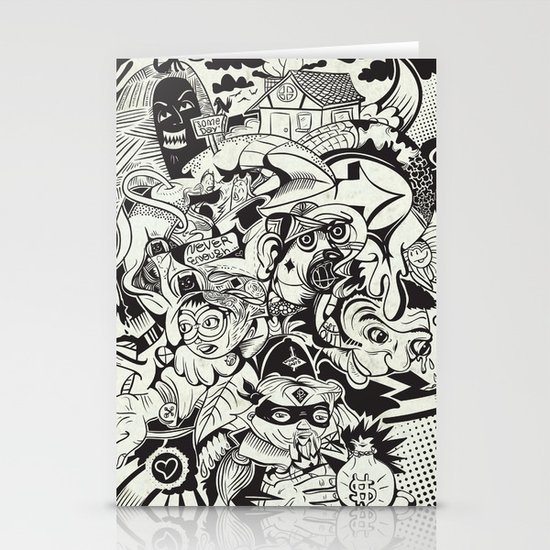 Circle Doodle Stationery Cards