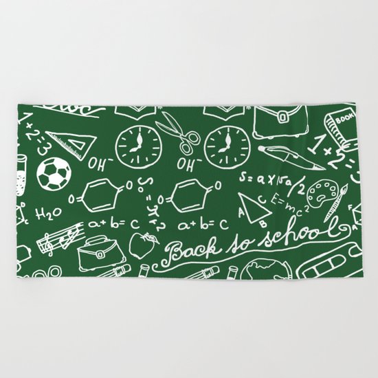 School teacher #8 Beach Towel