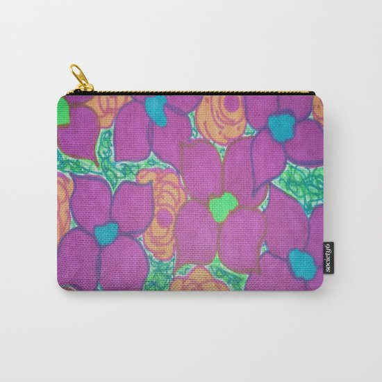 Bold Summer Flowers Carry-All Pouch