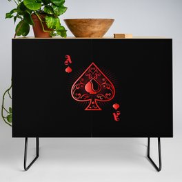 Spades Poker Ace Casino Credenza