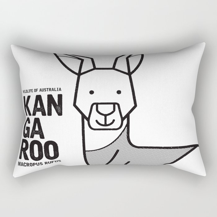 Kangaroo, Wildlife of Australia Rectangular Pillow