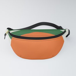 Abstract Print, Carrot, Mid Century Modern Wall Art Fanny Pack