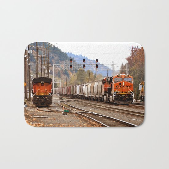 TRAIN YARD Bath Mat
