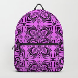 Bubblegum Pink Mandala Style Modern Boho Pattern Backpack