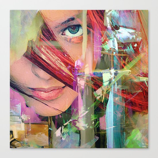 Abstract girl Canvas Print