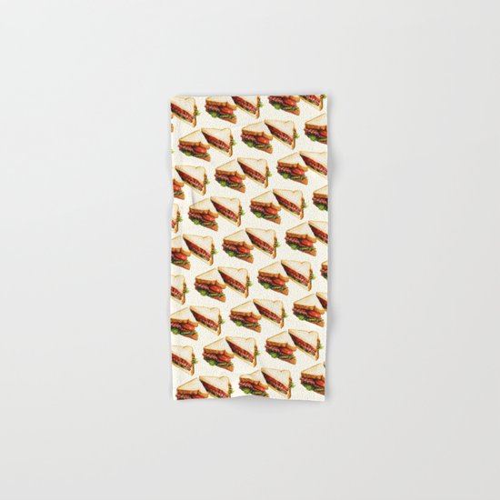 Sandwich Pattern BLT Hand & Bath Towel
