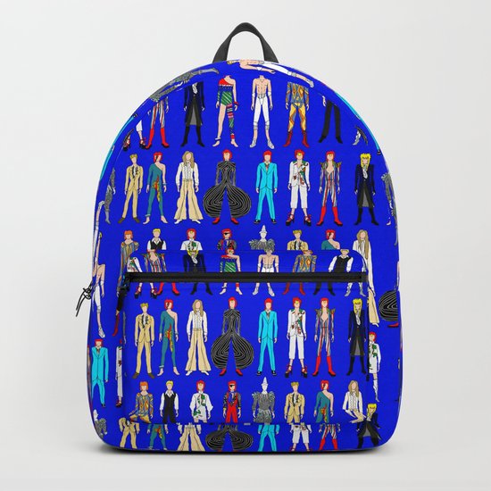 Blue Bowie Group Fashion Outfits Backpack