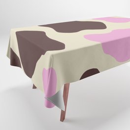 Colorful, Howdy 70s Cow Spots Tablecloth