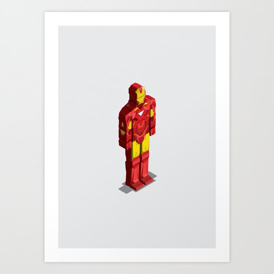Ironman - Isometric Heroes Art Print