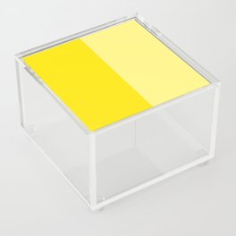 Bright Yellow Two Monotone Color Block Acrylic Box