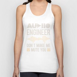 Funny Audio Engineer Unisex Tank Top