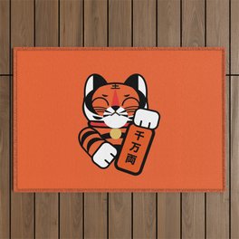 Lucky cat x tiger poster Outdoor Rug