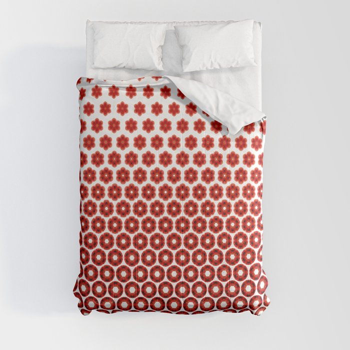 Minimalistic single poppy flight Comforter