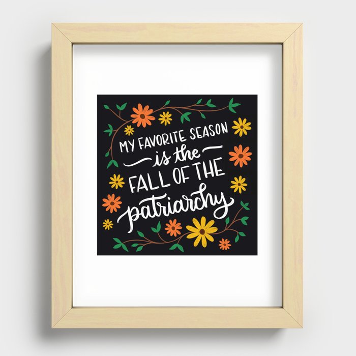 Fall of the Patriarchy Recessed Framed Print
