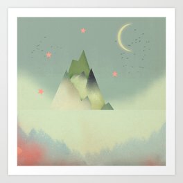Abstract Cloudscape Art Print