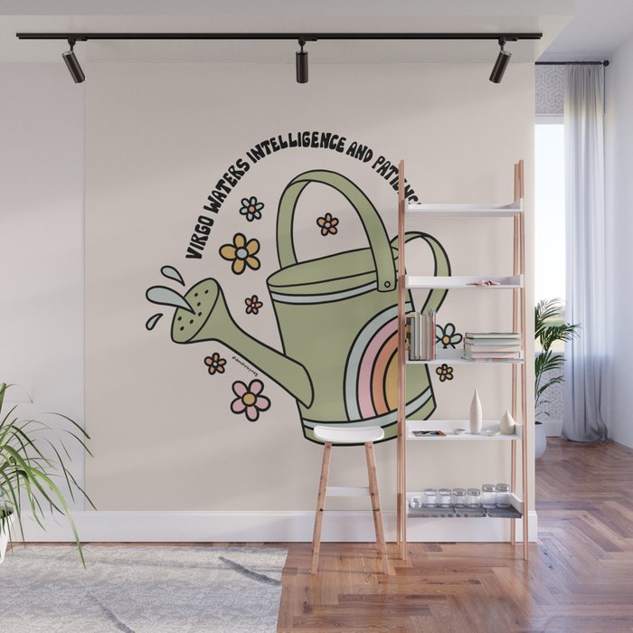 Virgo Watering Can Wall Mural