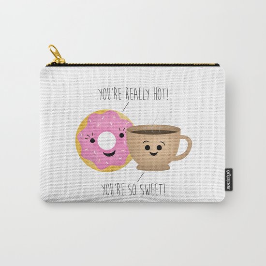 Donut and Coffee | Really Hot and So Sweet Carry-All Pouch