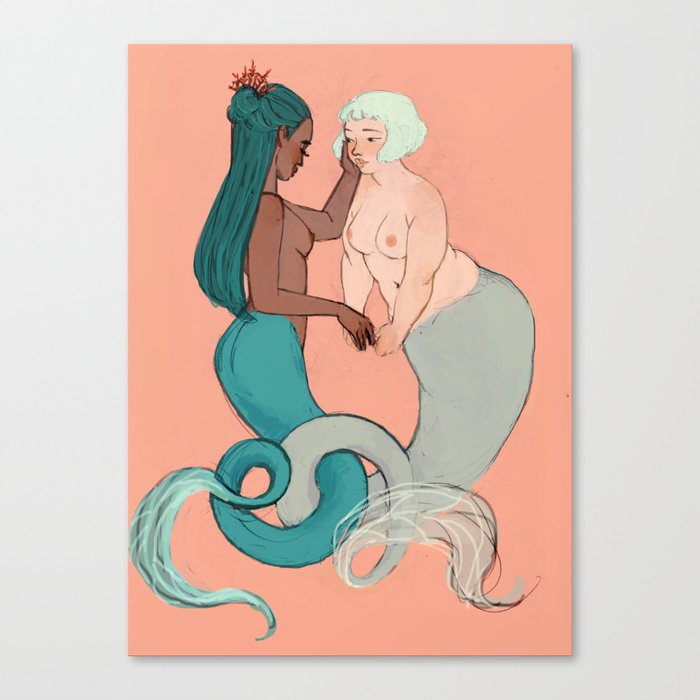 Mermaids 2 Canvas Print